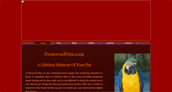 Desktop Screenshot of preservedpets.com